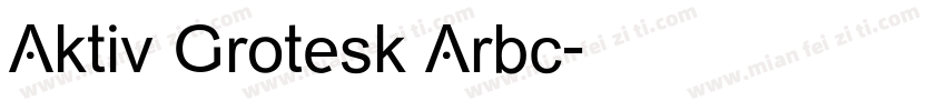 Aktiv Grotesk Arbc字体转换